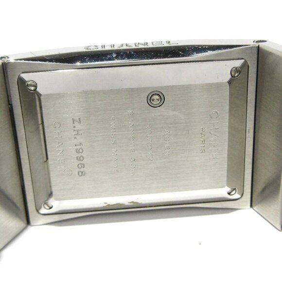 Auth CHANEL Chocolat H0934 Silver Women's Wrist Watch - Picture 5 of 10